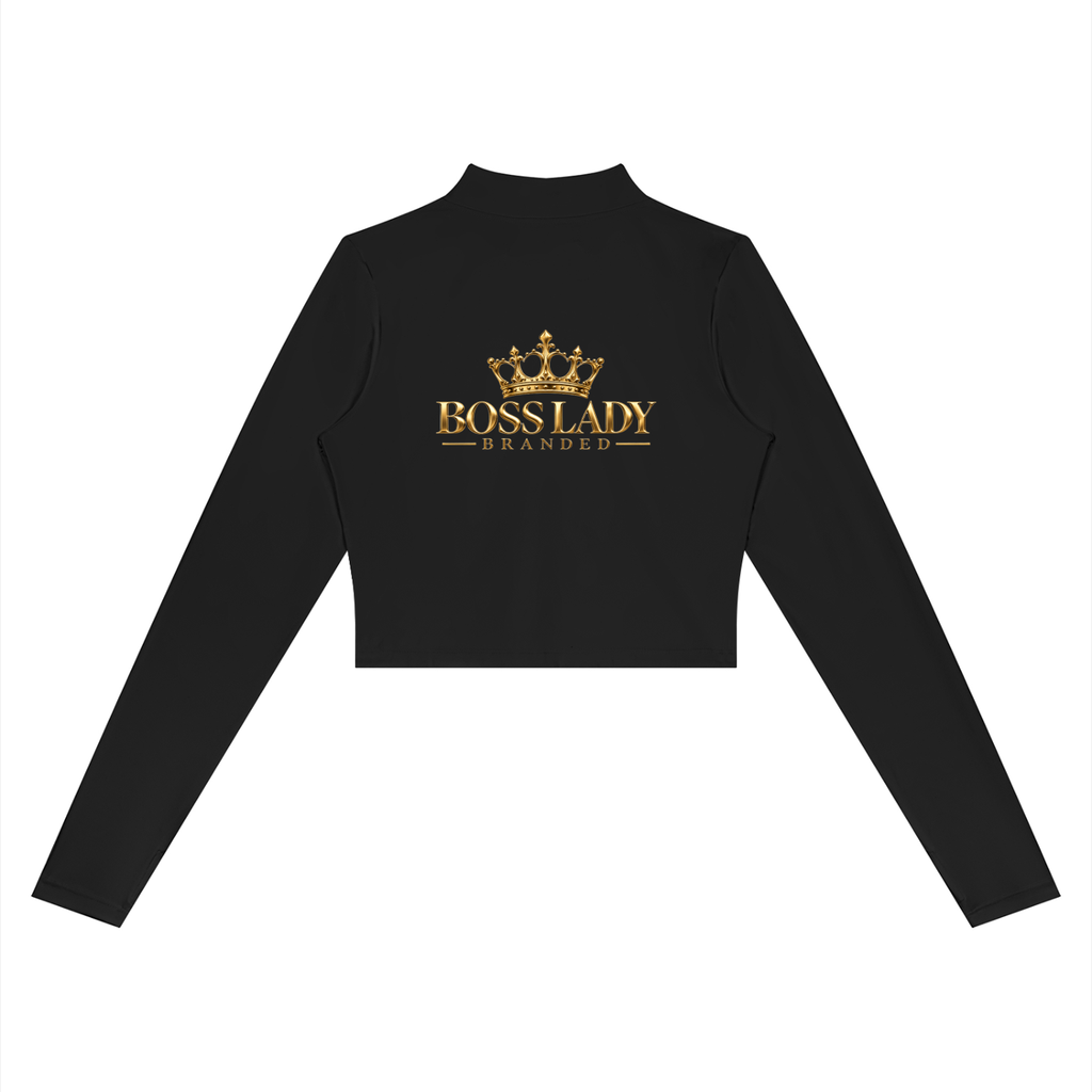 Zipupjacket,Bossladybranded,Crophoodie