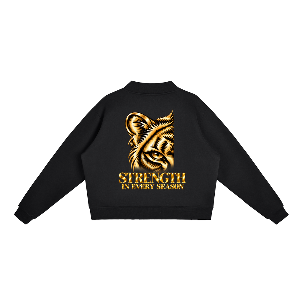 Strength in Every Season Lioness Cropped Sweatshirt